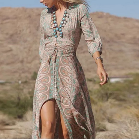 NWT Beautiful Chiffon Boho Maxi Dress🌟 - Picture 3 of 5